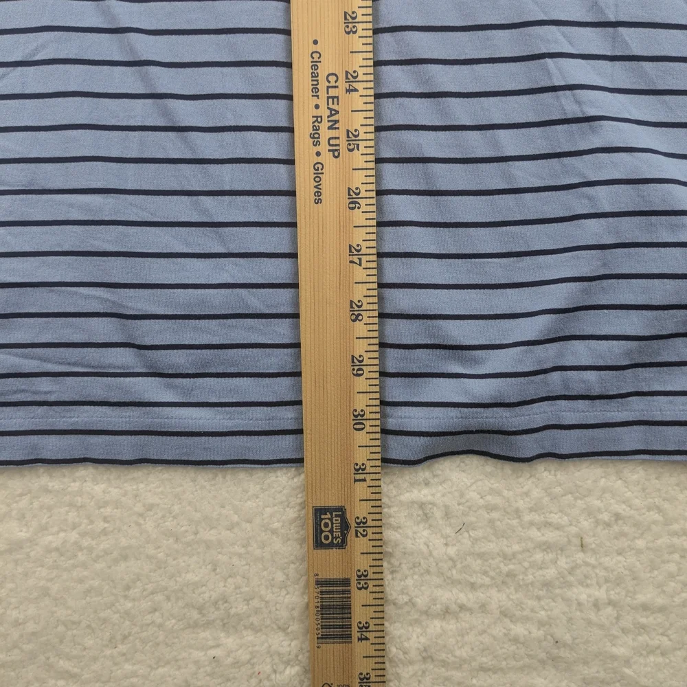 Polo Golf Ralph Lauren Shirt Mens XL Striped Blue Performance Classic Polo